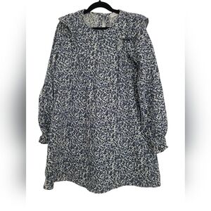 Mango girls blue floral dress, size 9 year old